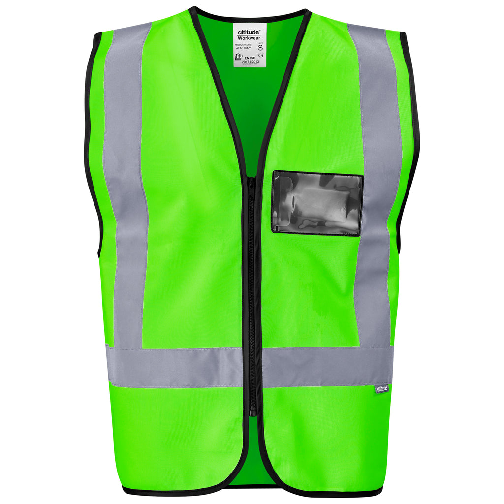 Hi-Viz Reflective Full Zip Vest