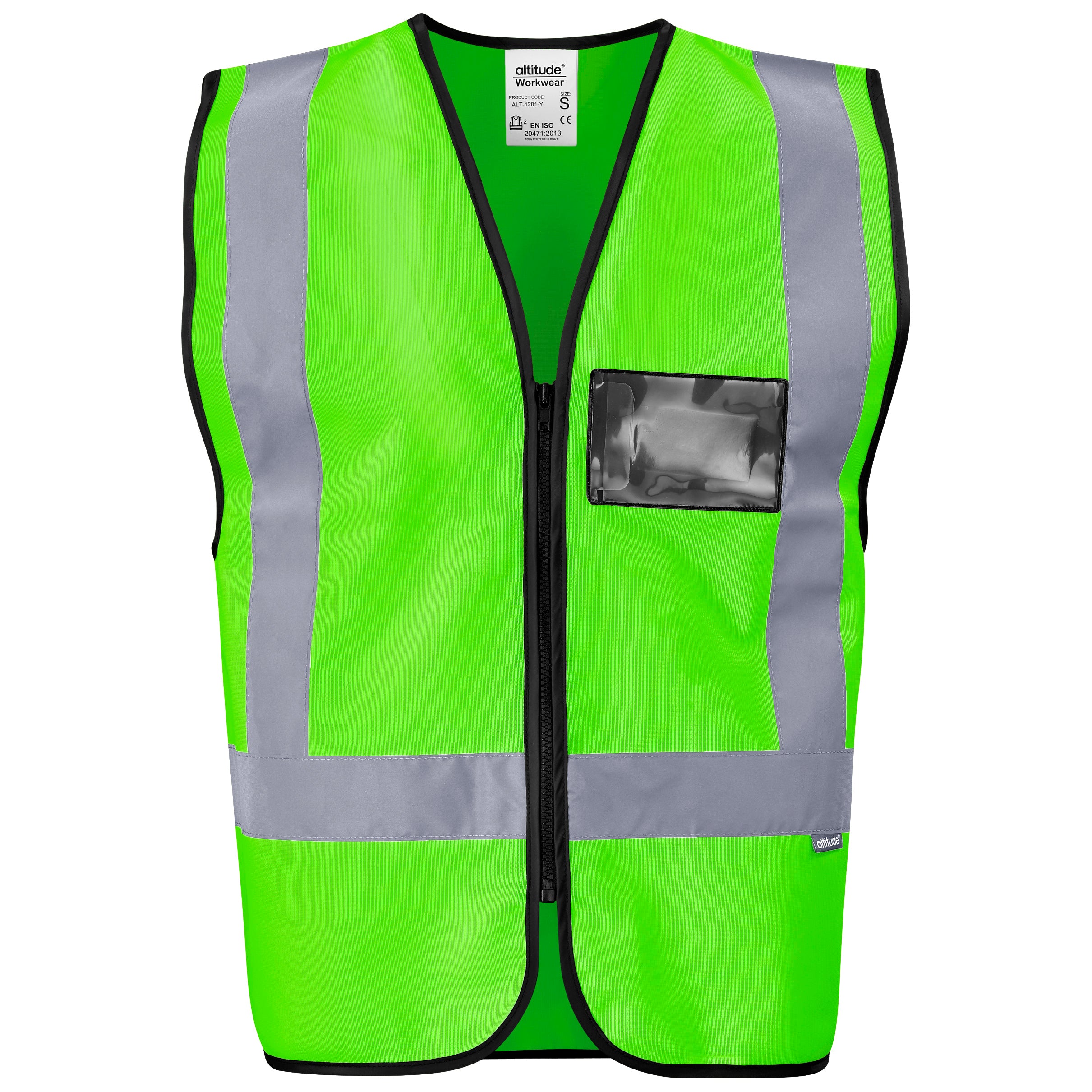 Hi-Viz Reflective Full Zip Vest