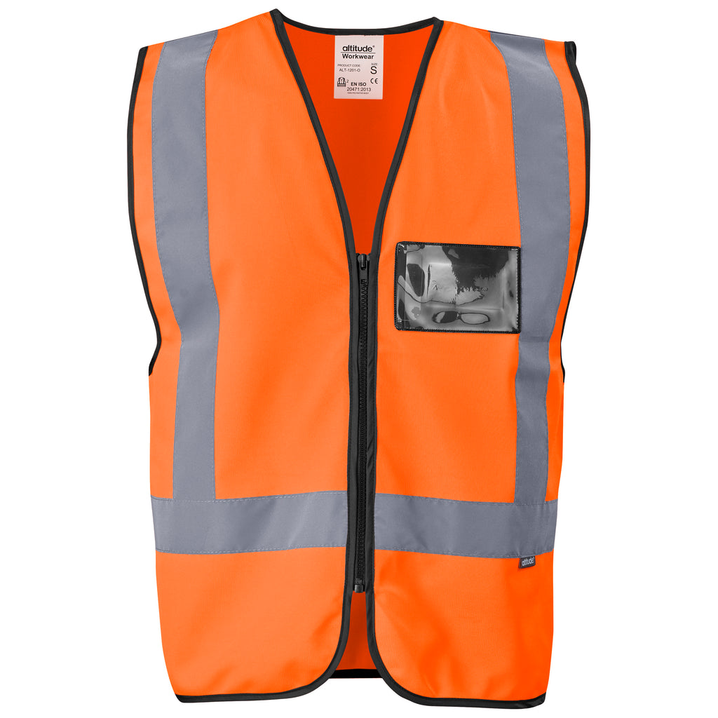Hi-Viz Reflective Full Zip Vest