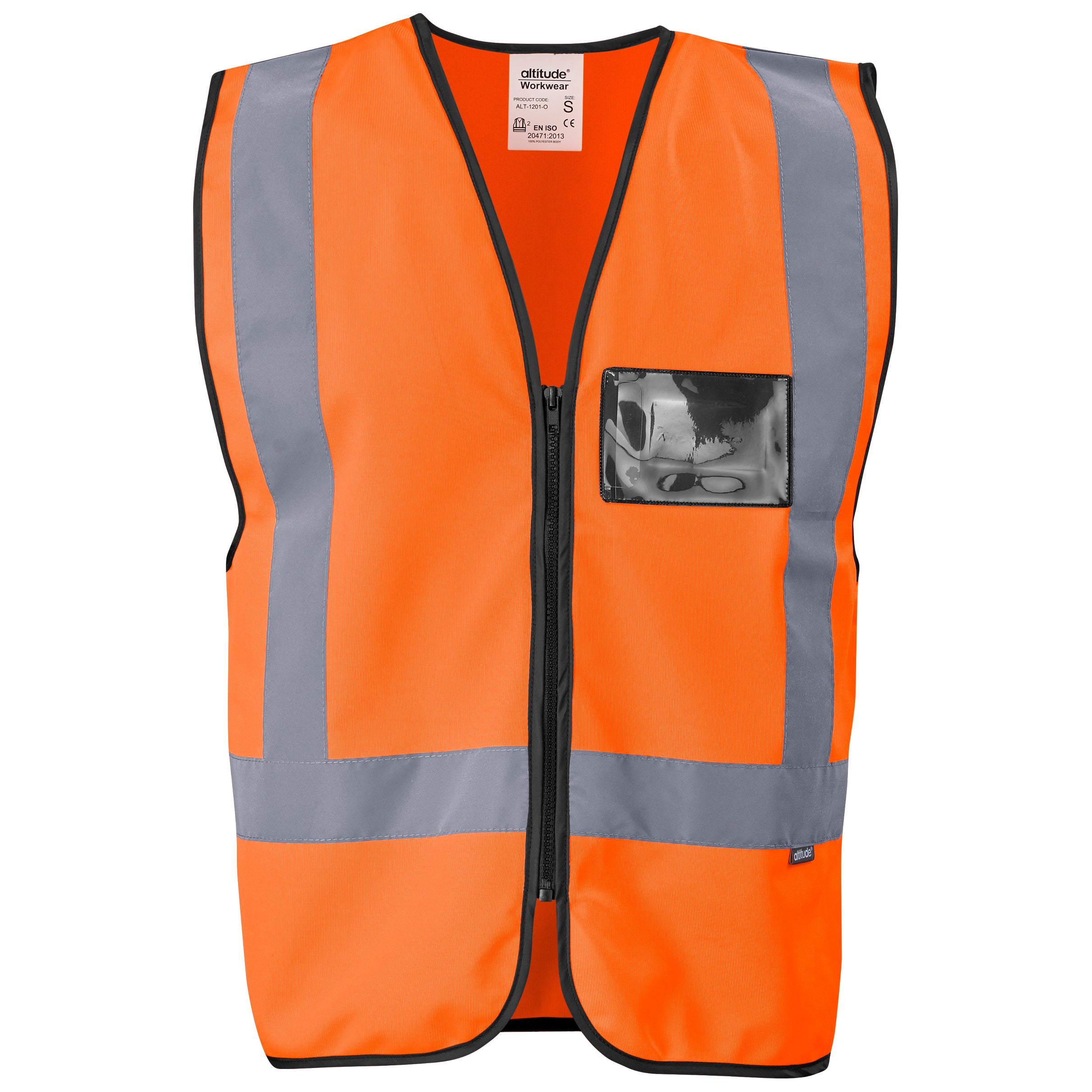 Hi-Viz Reflective Full Zip Vest
