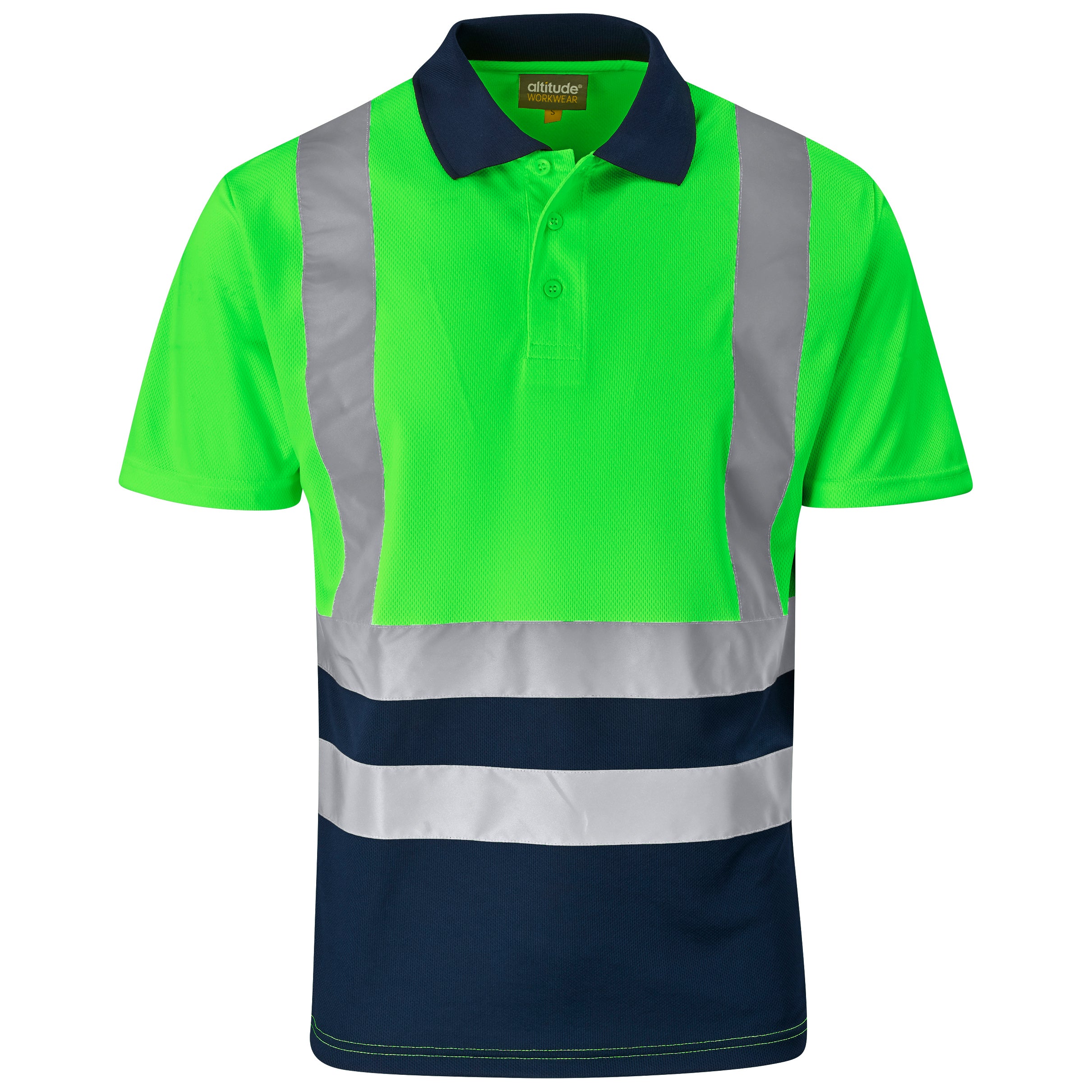 Two-Tone Hi-Viz Reflective Golf Shirt
