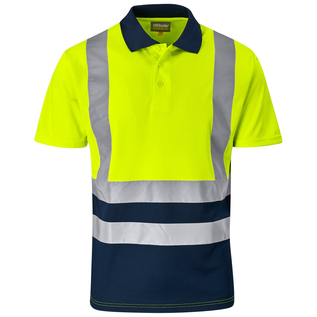 Two-Tone Hi-Viz Reflective Golf Shirt
