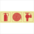 SABS Fire extinguisher, fire hose reel, fire hydrant photoluminescent safety sign