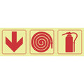 SABS Arrow Down, Fire Hose Reel, Fire Extinguisher Photoluminescent Sign