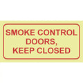 SABS Smoke control doors photoluminescent safety sign