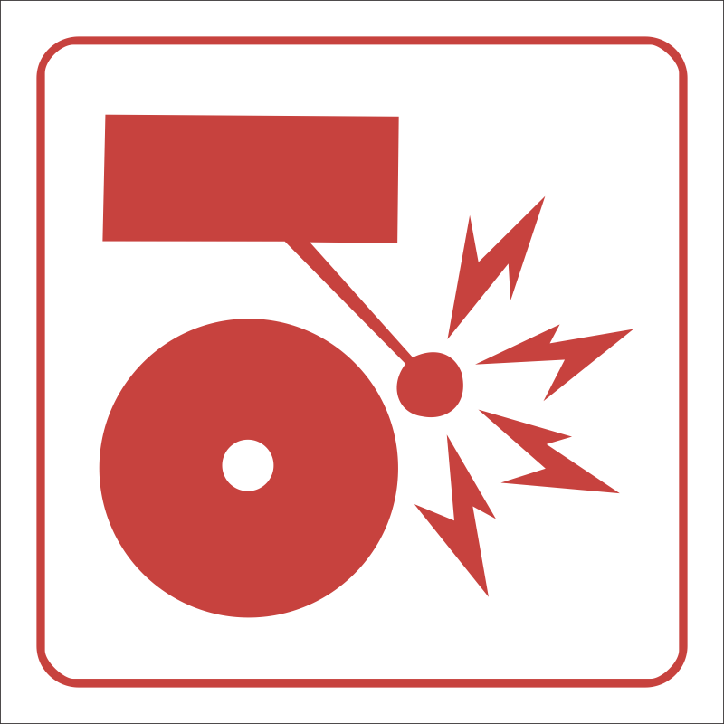 SABS Fire alarm safety sign