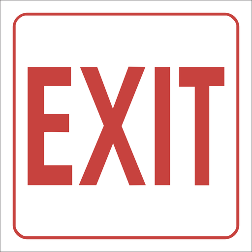 SABS Exit safety sign