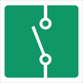 SABS Electric isolator switch safety sign