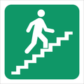 SABS Stairs going up right safety sign