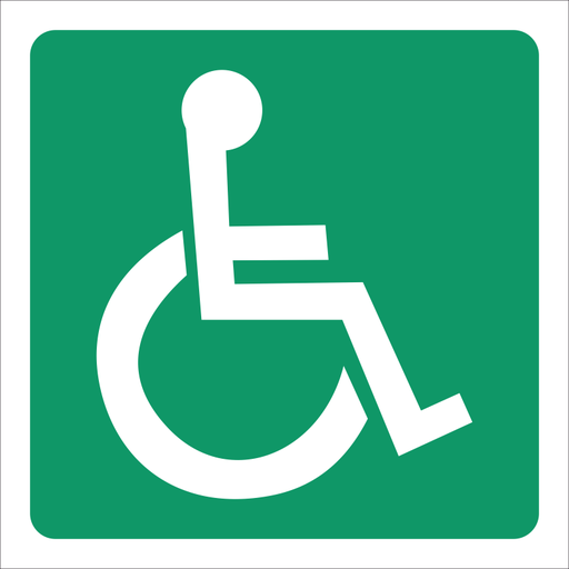 SABS Wheel chair safety sign