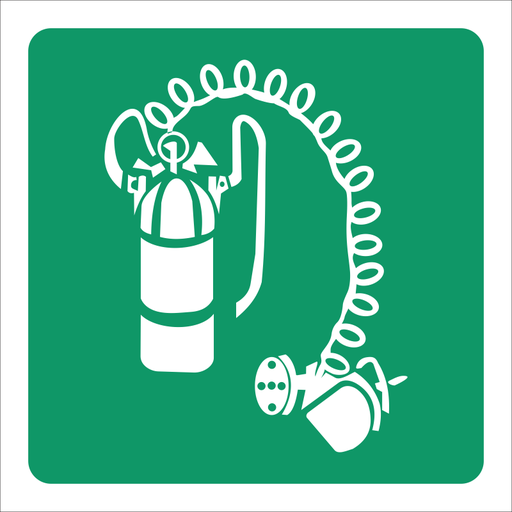 SABS Breathing apparatus safety sign