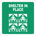 SABS Shelter in place safety sign