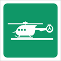 SABS Helicopter pad safety sign
