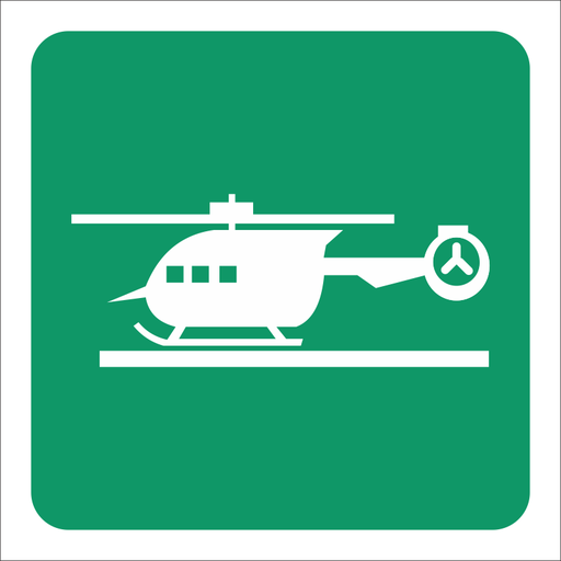 SABS Helicopter pad safety sign