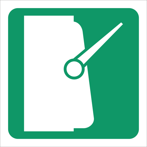 SABS Main electrical switch safety sign