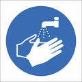 SABS Wash hands safety sign