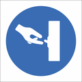 SABS Switch of when not in use safety sign