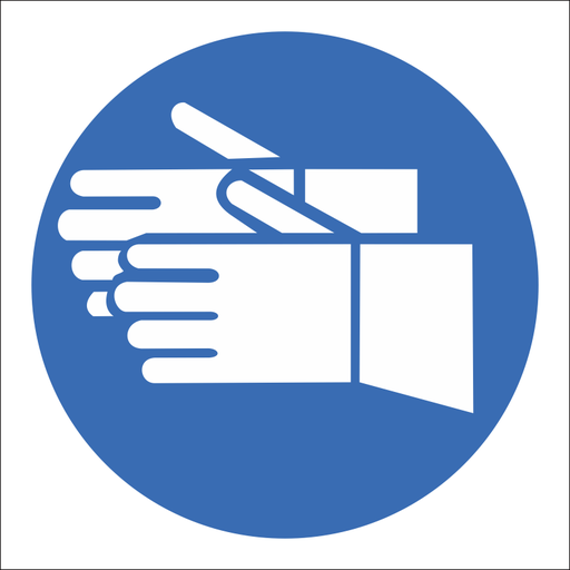 SABS Hand protection safety sign