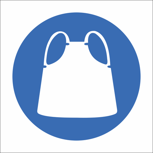 SABS Apron protection safety sign