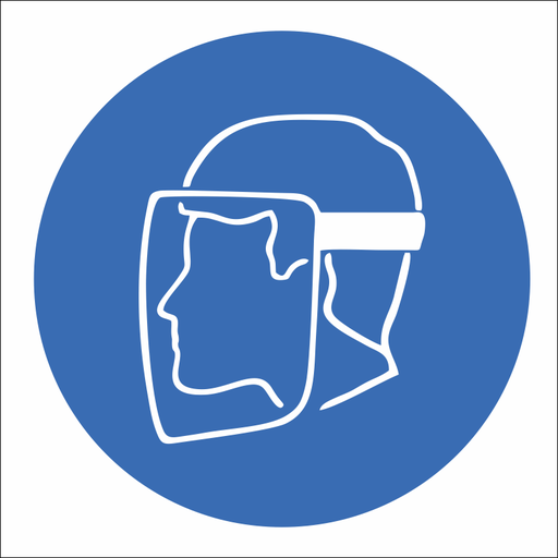SABS Face protection safety sign