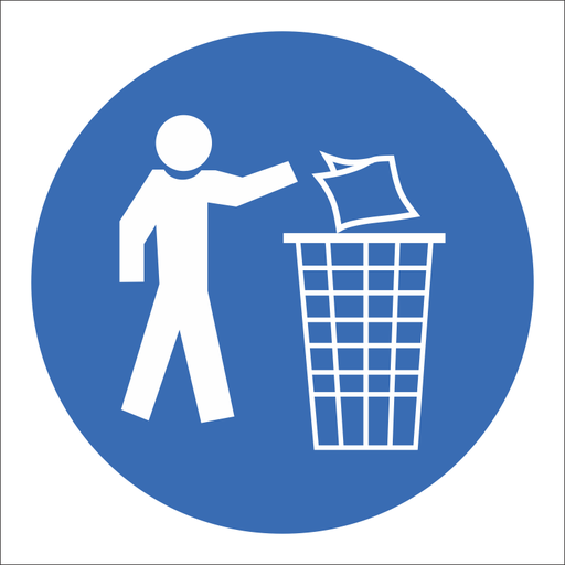 SABS Keep area clean safety sign