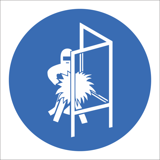 SABS Welding screen safety sign