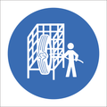 SABS Safety cage safety sign