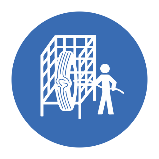 SABS Safety cage safety sign