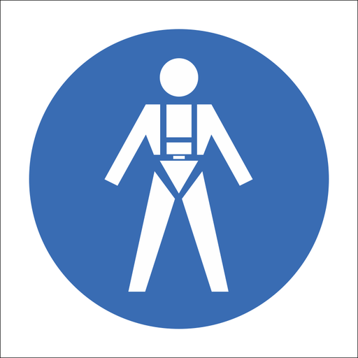 SABS Full body harness safety sign