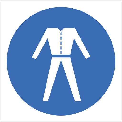 SABS Overalls safety sign