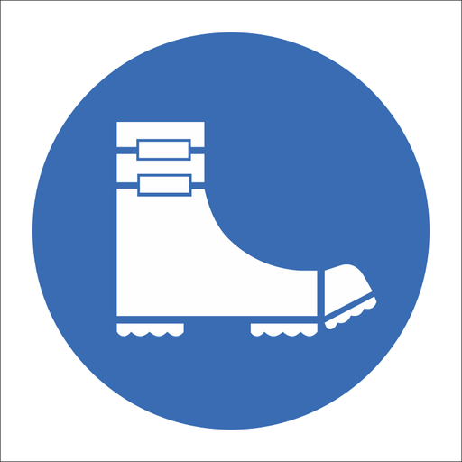 SABS Foot spats safety sign