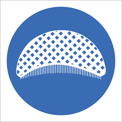 SABS Hair net safety sign